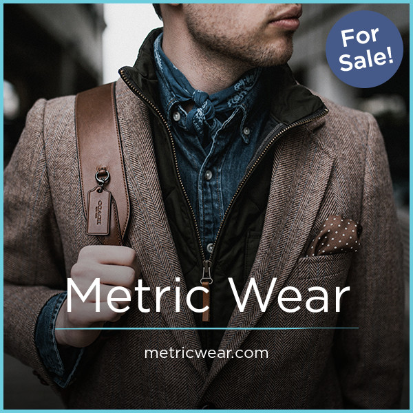 MetricWear.com - Creative premium domain marketplace